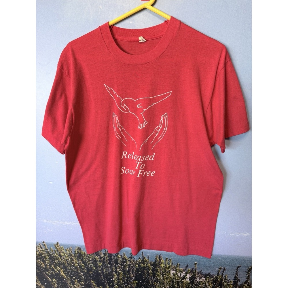 Vintage Single Stitch  Released To‎ Soar Free Bird Graphic T Shirt XL